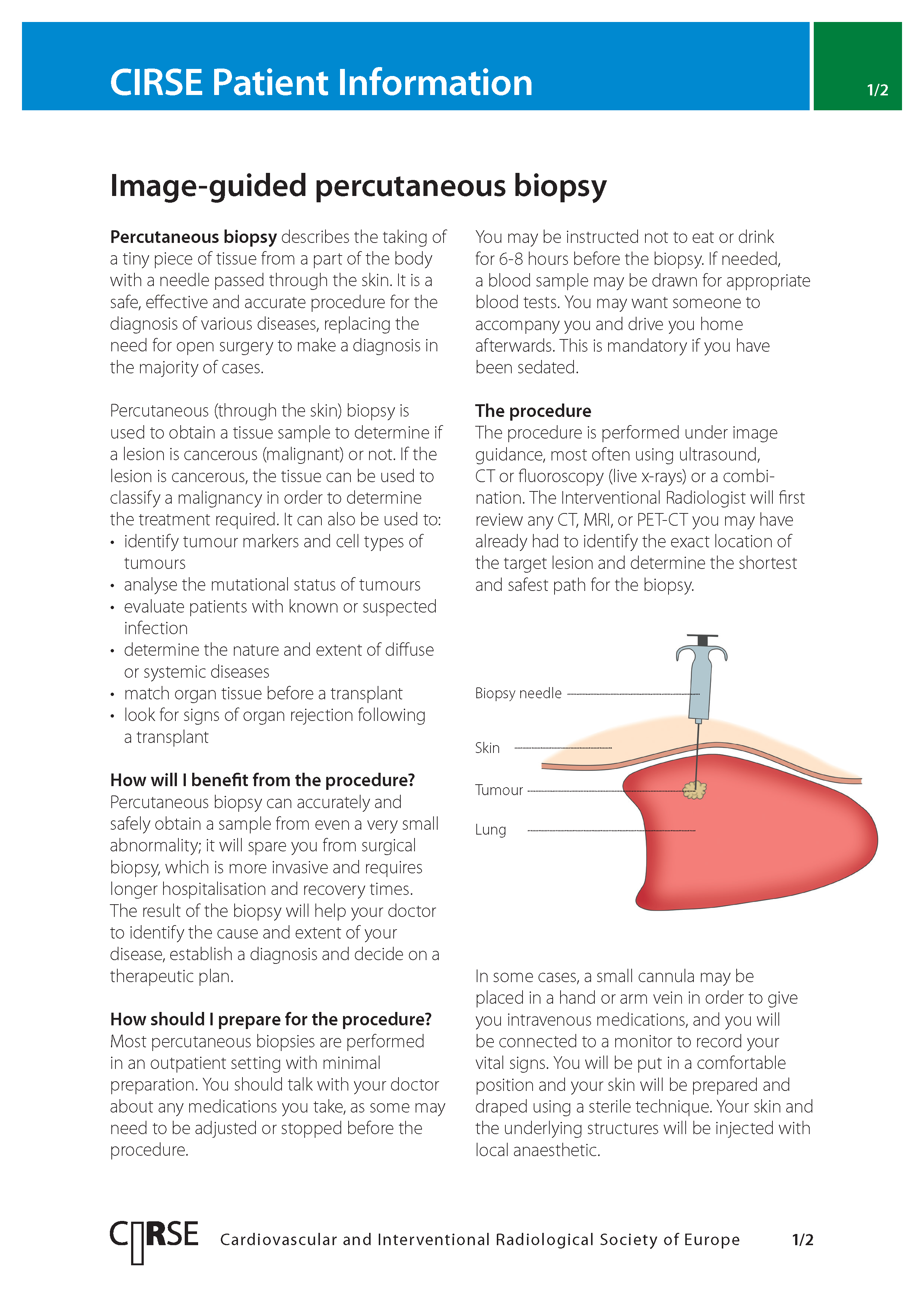 Image-guided percutaneous biopsy